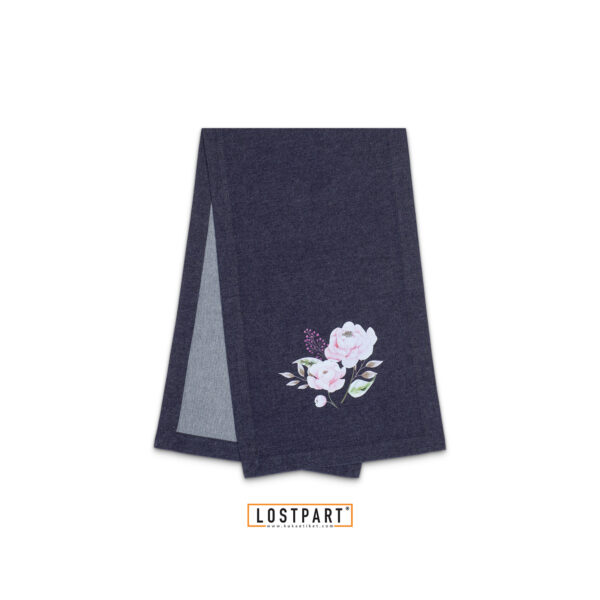 115-Buket Desenli Runner - Lacivert